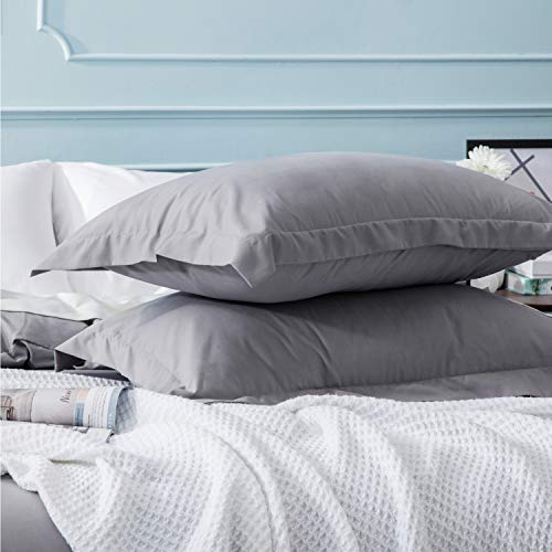 Bedsure Funda Nordica Cama 150/135 Gris - Juego de Funda Edredón 150x200 con 2 Fundas de Almohada 40x75cm de Microfibra Reversible y Suave, 220x230 cm