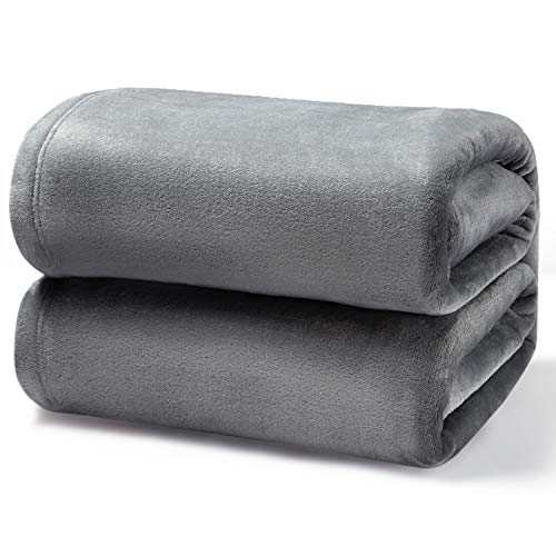 Bedsure Mantas para Sofás de Franela 150x200 cm - Manta para Cama 90 Reversible de 100% Microfibre Extra Suave - Manta Gris Transpirable Bedsure Mantas para Sofás de Franela 150x200 cm - Manta para Cama 90 Reversible de 100% Microfibre Extra Suave - Manta Gris Transpirable