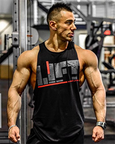 Befox Camisetas Elástica de Fitness sin Mangas Tank Top Gym para Hombre