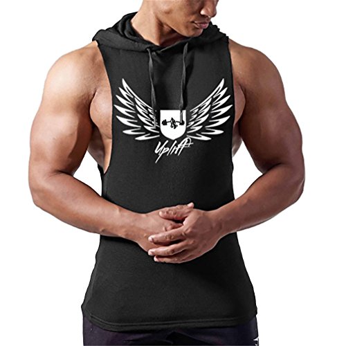 Befox Hombres Culturismo Camiseta Sin Mangas para Hombre con Capucha Gimnasio Tank Top Befox Hombres Culturismo Camiseta Sin Mangas para Hombre con Capucha Gimnasio Tank Top