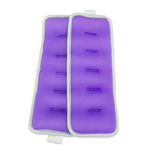 BeGrit Pesas de Tobillo Ajustables con Correa de Velcro para piernas, Resistencia y muñeca, 2 Unidades para Ejercicio, Gimnasio, Correr, Fitness, Correr, aeróbic (Morado, 0.25kg)