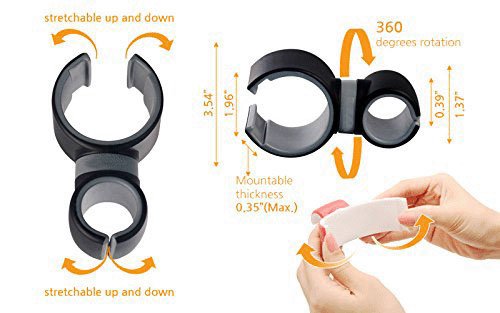 Beileer - Soporte en horquilla universal para teléfono móvil para Smartphones iPhone 6 6s plus Samsung Galaxy o botellas de agua para motocicleta o bicicleta Beileer - Soporte en horquilla universal para teléfono móvil para Smartphones iPhone 6 6s plus Samsung Galaxy o botellas de agua para motocicleta o bicicleta