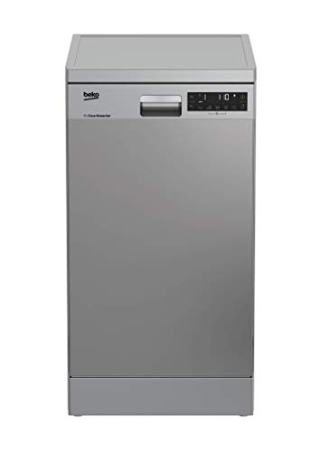 Beko DFS28021X Lavavajillas independiente, 10 cubiertos, A++, ancho 45cm, Pantalla LCD, 8 programas, motor inverter ProSmart