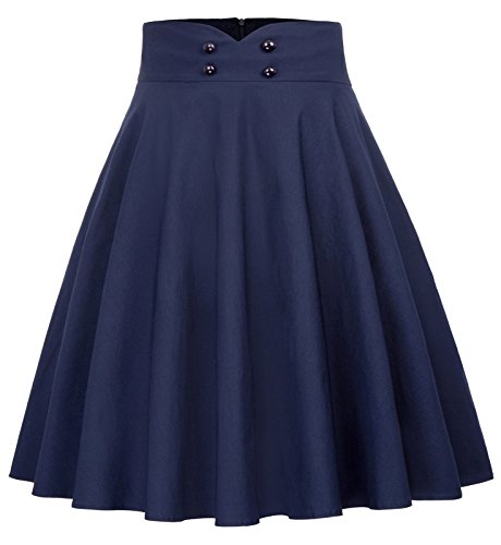 Belle Poque Vestido Mujer 50s Retro Rockabilly Enaguas Falda L