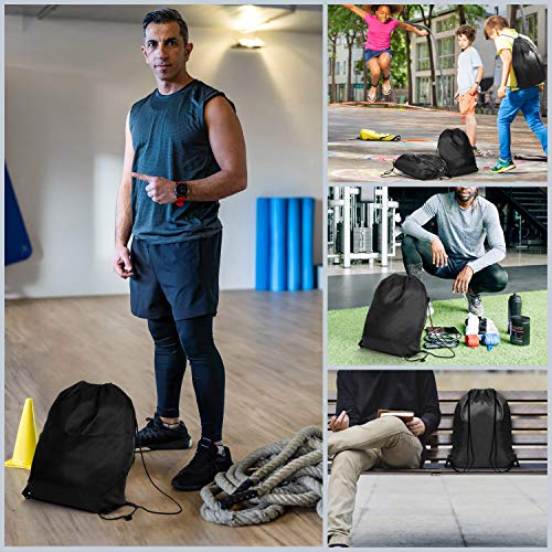 BELLE VOUS Mochila Cordones (12 Piezas) - 42cm x 35cm Bolsa con Cuerdas Unisex Gimnasio Deportiva para Hombres y Mujeres, Chicas y Chicos - Bolsa de Gimnasia, Escolar, Playa y Viaje BELLE VOUS Mochila Cordones (12 Piezas) - 42cm x 35cm Bolsa con Cuerdas Unisex Gimnasio Deportiva para Hombres y Mujeres, Chicas y Chicos - Bolsa de Gimnasia, Escolar, Playa y Viaje