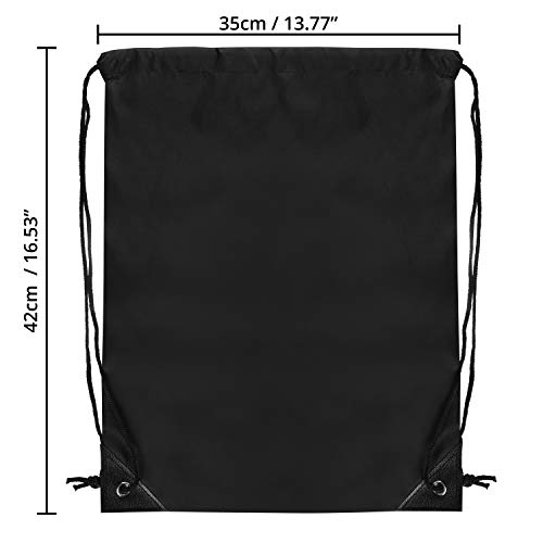 BELLE VOUS Mochila Cordones (12 Piezas) - 42cm x 35cm Bolsa con Cuerdas Unisex Gimnasio Deportiva para Hombres y Mujeres, Chicas y Chicos - Bolsa de Gimnasia, Escolar, Playa y Viaje BELLE VOUS Mochila Cordones (12 Piezas) - 42cm x 35cm Bolsa con Cuerdas Unisex Gimnasio Deportiva para Hombres y Mujeres, Chicas y Chicos - Bolsa de Gimnasia, Escolar, Playa y Viaje
