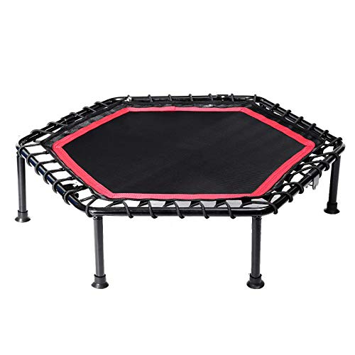 Belleashy Trampolín De Fitness Interior 40"Plegable Mini Ejercicio De Fitness Aeróbico Gorila Trampolín Gimnasio En Casa Deporte para Entrenamiento De Jardín Interior