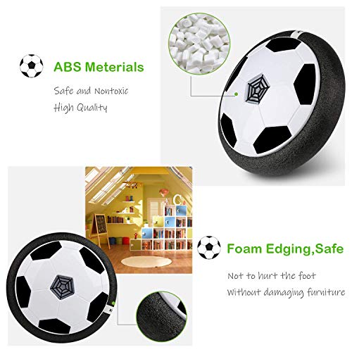 BelleStyle Air Power Soccer, Air Hover Ball Juguete BalĂłn de FĂștbol Flotante Soft Foam Bumpers con Luces LED y MĂșsica Hover FĂștbol Juego Interior al Aire Libre BelleStyle Air Power Soccer, Air Hover Ball Juguete BalĂłn de FĂștbol Flotante Soft Foam Bumpers con Luces LED y MĂșsica Hover FĂștbol Juego Interior al Aire Libre