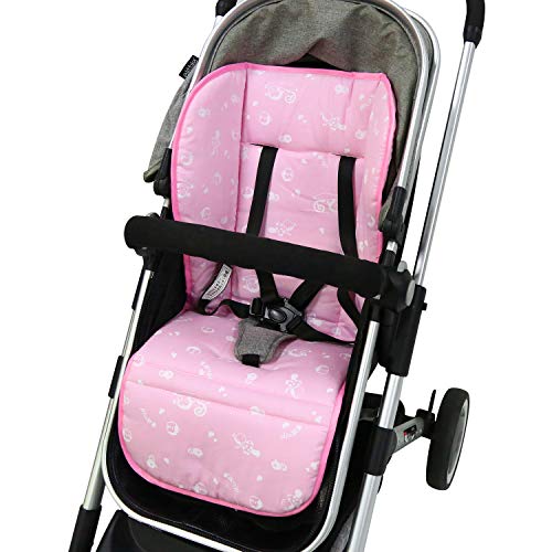 BelleStyle Colchonetas para silla de paseo, Universal Colchoneta Silla Colchoneta Suave Transpirable bebé algodón puro cochecito asiento maletero bebé recién Nacido cojín (Rosa) BelleStyle Colchonetas para silla de paseo, Universal Colchoneta Silla Colchoneta Suave Transpirable bebé algodón puro cochecito asiento maletero bebé recién Nacido cojín (Rosa)