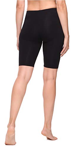 Bellivalini Leggins Mallas Deportivas Cortas en Viscosa Mujer BLV50-149 (Negro, L)