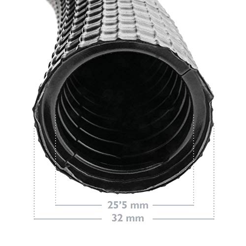 BeMatik - Tubo Corrugado Exterior M-32 25 m Negro