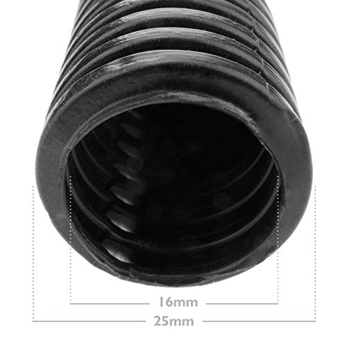 BeMatik - Tubo corrugado interior para cables M-25 16mm 25m coarrugado (AE066), Negro