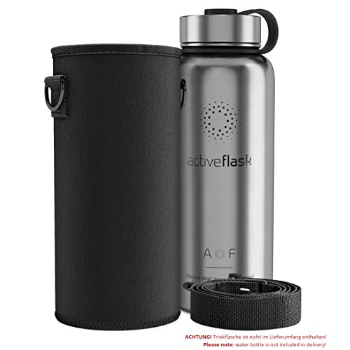 BeMaxx Funda Aislante de Neopreno para Active Flask - Hermética, sin PVC ni Plomo - con Correa Ajustable y extraíble