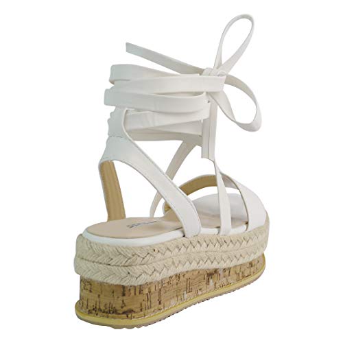 BeMeesh Alpargata para Mujer Zapatos Planos con Plataforma y Cuerdas Sandalias de Verano BeMeesh Alpargata para Mujer Zapatos Planos con Plataforma y Cuerdas Sandalias de Verano