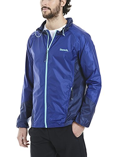 Bench - Chaqueta Softshell Cortavientos para Hombre, Hombre, Windbreaker Colour Block, Azul Oscuro, XX-Large