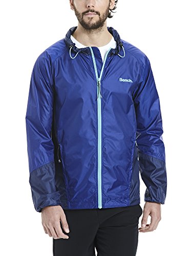 Bench - Chaqueta Softshell Cortavientos para Hombre, Hombre, Windbreaker Colour Block, Azul Oscuro, XX-Large