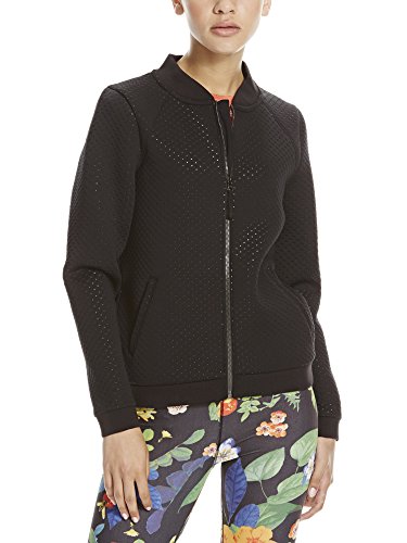 Bench Collarless Softshell Chaqueta de Entrenamiento, Primavera/Verano, Mujer, Color Negro, tamaño M