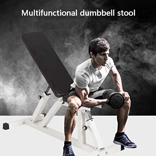 Bench Press Profesional Mancuernas Banco de Entrenamiento músculo Abdominal del Entrenamiento de la Aptitud Equipo de Aves Fitness Junta supino Presidente (Color : Black, Size : 130 * 43 * 40cm)