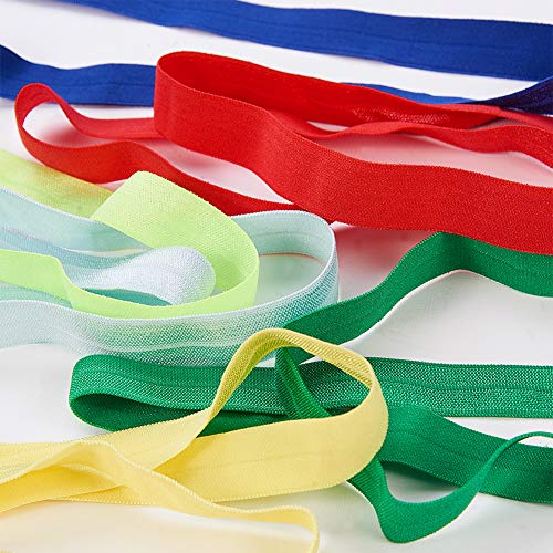 BENECREAT 34 PCS 15mm Banda Elástica de 34 Colores Cinta Plegable Elástica Brillante Cuerda Elástica de Nylón Banda Elástica de Alta Elasticidad para Costura y Manualidad BENECREAT 34 PCS 15mm Banda Elástica de 34 Colores Cinta Plegable Elástica Brillante Cuerda Elástica de Nylón Banda Elástica de Alta Elasticidad para Costura y Manualidad