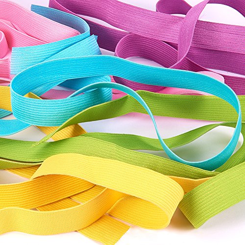 BENECREAT 34M (37 Yardas) Cinta Elastica Plegada Elastics Estiramiento Plegable FOE Elastics para Cintas para el Pelo Diademas - 34 Colores por 1M BENECREAT 34M (37 Yardas) Cinta Elastica Plegada Elastics Estiramiento Plegable FOE Elastics para Cintas para el Pelo Diademas - 34 Colores por 1M