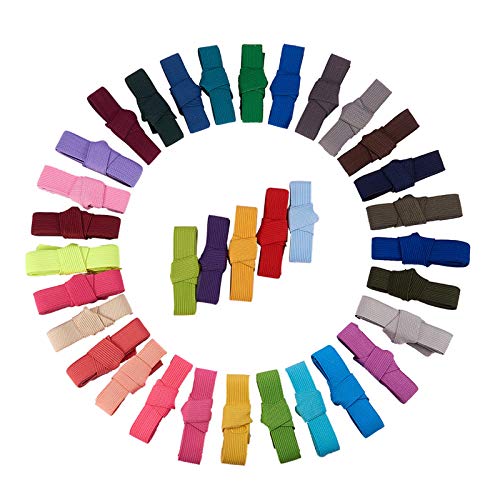 BENECREAT 34M (37 Yardas) Cinta Elastica Plegada Elastics Estiramiento Plegable FOE Elastics para Cintas para el Pelo Diademas - 34 Colores por 1M BENECREAT 34M (37 Yardas) Cinta Elastica Plegada Elastics Estiramiento Plegable FOE Elastics para Cintas para el Pelo Diademas - 34 Colores por 1M