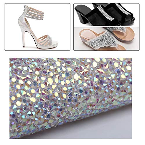 BENECREAT Hoja de Diamante de Imitación AB 3mm Epoxi Cristal Brillante de Colores Adorno de Diamantes de Imitación para Bolsos Costura Zapatos 40x24cm BENECREAT Hoja de Diamante de Imitación AB 3mm Epoxi Cristal Brillante de Colores Adorno de Diamantes de Imitación para Bolsos Costura Zapatos 40x24cm