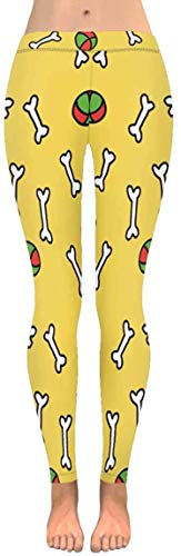 Bernice Winifred Fish Skeleton Bone Leggings Capri elásticos Personalizados Pantalones Pitillo para Yoga Running Pilates Gym Pantalones de Yoga Leggings de algodón de Cintura Alta (S-XL) -5-S