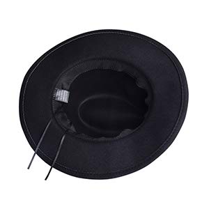besbomig Sombrero Fedora Sombreros de Sombrerera de Jazz para Hombres Mujer - Sombrero de ala Ancha Fieltro de Lana besbomig Sombrero Fedora Sombreros de Sombrerera de Jazz para Hombres Mujer - Sombrero de ala Ancha Fieltro de Lana