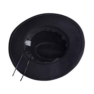 besbomig Sombrero Fedora Sombreros de Sombrerera de Jazz para Hombres Mujer - Sombrero de ala Ancha Fieltro de Lana