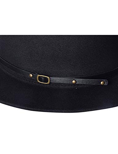 besbomig Sombrero Fedora Sombreros de Sombrerera de Jazz para Hombres Mujer - Sombrero de ala Ancha Fieltro de Lana