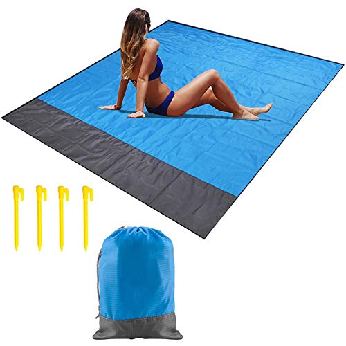 BESLIME Colchoneta de Playa, Manta de Picnic de 140 x 200 cm resistenteal Agua y a la Arena con 4 Clavos de Tierra fijos, Colchoneta de Playa Conveniente. BESLIME Colchoneta de Playa, Manta de Picnic de 140 x 200 cm resistenteal Agua y a la Arena con 4 Clavos de Tierra fijos, Colchoneta de Playa Conveniente.