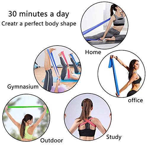 BESLIME Fitness Bands/Resistance Bands, 2M Exercise Band - 5X Stretch Bands, Recovery Band for Women Men,Ideal for Strength Training,Yoga,Pilates,Fitness BESLIME Fitness Bands/Resistance Bands, 2M Exercise Band - 5X Stretch Bands, Recovery Band for Women Men,Ideal for Strength Training,Yoga,Pilates,Fitness