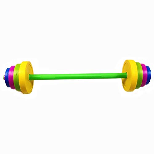 BESPORTBLE 1 juego/11 piezas práctica para niños mancuernas portátiles y duraderos equipo de ejercicios de fitness para entrenar músculos del brazo juguetes de levantamiento de pesas (tipo largo)