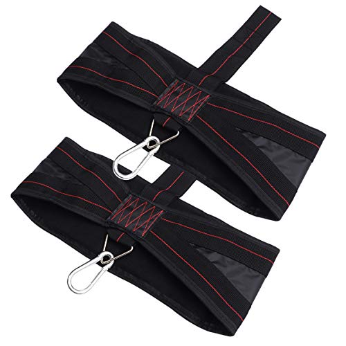 BESPORTBLE 2 Piezas Correas AB Eslingas Engrosan Correas Colgantes Abdominales para Piernas Elevaciones de Rodilla Barra de Entrenamiento Abdominal Entrenador Negro BESPORTBLE 2 Piezas Correas AB Eslingas Engrosan Correas Colgantes Abdominales para Piernas Elevaciones de Rodilla Barra de Entrenamiento Abdominal Entrenador Negro