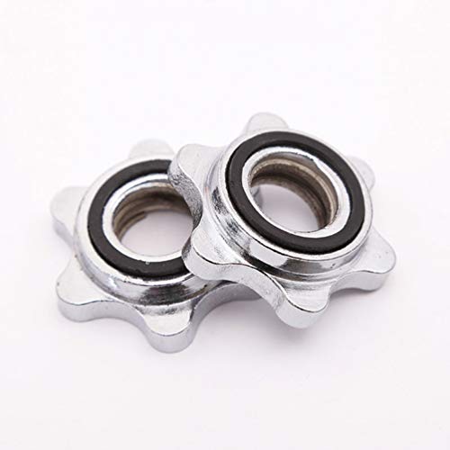 BESPORTBLE 2 Piezas Tornillos de Tuerca Hexagonal Fundición Roscado Tornillo de Collar de Bloqueo Giratorio Tuerca Hexagonal para Levantamiento de Pesas con Barra BESPORTBLE 2 Piezas Tornillos de Tuerca Hexagonal Fundición Roscado Tornillo de Collar de Bloqueo Giratorio Tuerca Hexagonal para Levantamiento de Pesas con Barra