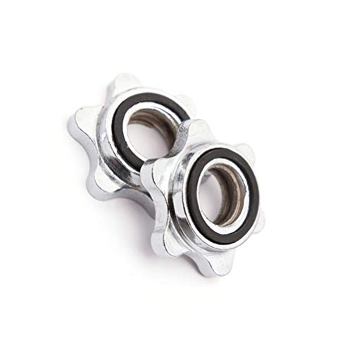 BESPORTBLE 2 Piezas Tornillos de Tuerca Hexagonal Fundición Roscado Tornillo de Collar de Bloqueo Giratorio Tuerca Hexagonal para Levantamiento de Pesas con Barra BESPORTBLE 2 Piezas Tornillos de Tuerca Hexagonal Fundición Roscado Tornillo de Collar de Bloqueo Giratorio Tuerca Hexagonal para Levantamiento de Pesas con Barra