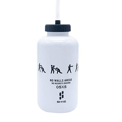 BESPORTBLE Botella de Agua de Hockey Lacrosse con Tapa de Spray de Paja Larga Y Flexible Exprimible Bpa Libre de Portero Boxeo Botellas a Prueba de Fugas para Fútbol Béisbol Gimnasio Yoga (Blanco) BESPORTBLE Botella de Agua de Hockey Lacrosse con Tapa de Spray de Paja Larga Y Flexible Exprimible Bpa Libre de Portero Boxeo Botellas a Prueba de Fugas para Fútbol Béisbol Gimnasio Yoga (Blanco)