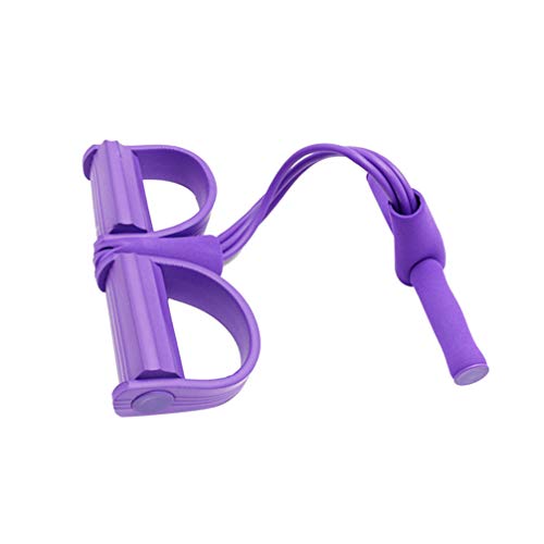 BESPORTBLE Cuerda Elástica para Sentarse con Manija Equipo de Gimnasia Expansor de Culturismo para Abdomen Cintura Brazo Pierna Estiramiento Adelgazante (Púrpura) BESPORTBLE Cuerda Elástica para Sentarse con Manija Equipo de Gimnasia Expansor de Culturismo para Abdomen Cintura Brazo Pierna Estiramiento Adelgazante (Púrpura)