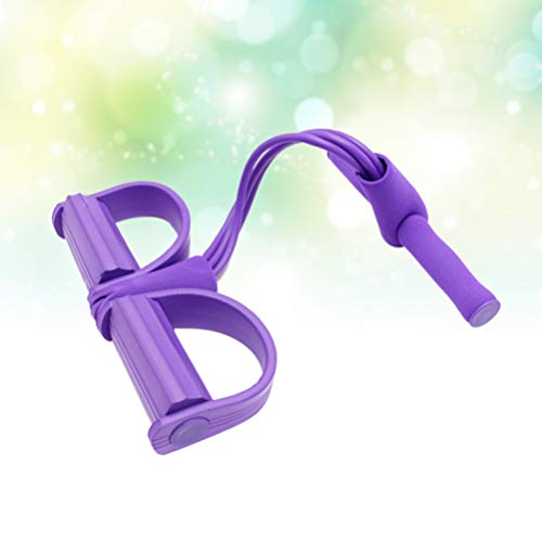 BESPORTBLE Cuerda Elástica para Sentarse con Manija Equipo de Gimnasia Expansor de Culturismo para Abdomen Cintura Brazo Pierna Estiramiento Adelgazante (Púrpura) BESPORTBLE Cuerda Elástica para Sentarse con Manija Equipo de Gimnasia Expansor de Culturismo para Abdomen Cintura Brazo Pierna Estiramiento Adelgazante (Púrpura)