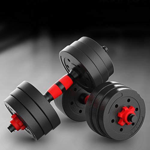 BESPORTBLE Mancuerna desmontable, elegante, duradera, práctica, ajustable, peso para ejercicio en el hogar, suministros de fitness, brazo entrenador muscular, suministros de 1 par de 20 kg BESPORTBLE Mancuerna desmontable, elegante, duradera, práctica, ajustable, peso para ejercicio en el hogar, suministros de fitness, brazo entrenador muscular, suministros de 1 par de 20 kg