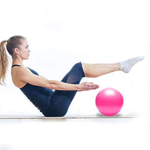 BESPORTBLE Yoga Pelota de Pilates Pelota de Ejercicios para Ejercicios de Rehabilitación Abdominal del Hombro Fortalecimiento de La Base Ejercicios Abdominales en Casa (Rosa 15 Cm)