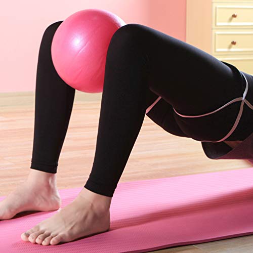 BESPORTBLE Yoga Pelota de Pilates Pelota de Ejercicios para Ejercicios de Rehabilitación Abdominal del Hombro Fortalecimiento de La Base Ejercicios Abdominales en Casa (Rosa 15 Cm)