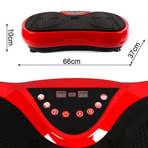 Best Goods Plataforma vibratoria para fitness ultrafina, motor doble, plataforma vibratoria 3D, superficie antideslizante extragrande, reduce la grasa y moldea tu cuerpo de casa