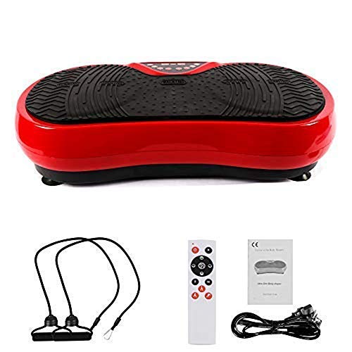 Best Goods Plataforma vibratoria para fitness ultrafina, motor doble, plataforma vibratoria 3D, superficie antideslizante extragrande, reduce la grasa y moldea tu cuerpo de casa