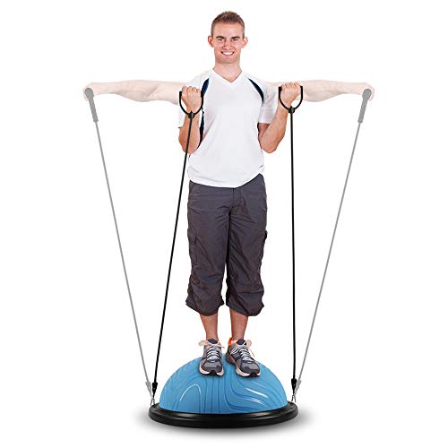Best Goods Yoga Balance Trainer Ball - Pelota de entrenamiento de equilibrio con expansor y bomba, entrenamiento de equilibrio de yoga, gimnasia, yoga, para entrenamiento de fuerza y equilibrio (azul) Best Goods Yoga Balance Trainer Ball - Pelota de entrenamiento de equilibrio con expansor y bomba, entrenamiento de equilibrio de yoga, gimnasia, yoga, para entrenamiento de fuerza y equilibrio (azul)