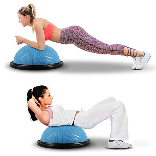 Best Goods Yoga Balance Trainer Ball - Pelota de entrenamiento de equilibrio con expansor y bomba, entrenamiento de equilibrio de yoga, gimnasia, yoga, para entrenamiento de fuerza y equilibrio (azul) Best Goods Yoga Balance Trainer Ball - Pelota de entrenamiento de equilibrio con expansor y bomba, entrenamiento de equilibrio de yoga, gimnasia, yoga, para entrenamiento de fuerza y equilibrio (azul)