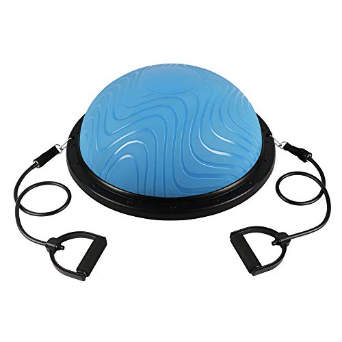 Best Goods Yoga Balance Trainer Ball - Pelota de entrenamiento de equilibrio con expansor y bomba, entrenamiento de equilibrio de yoga, gimnasia, yoga, para entrenamiento de fuerza y equilibrio (azul) Best Goods Yoga Balance Trainer Ball - Pelota de entrenamiento de equilibrio con expansor y bomba, entrenamiento de equilibrio de yoga, gimnasia, yoga, para entrenamiento de fuerza y equilibrio (azul)