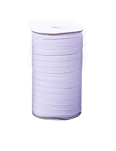 Bestgift - Cinta elástica para coser y manualidades, para manualidades, ropa de bricolaje, ancha, para costura, DIY, elástica, pantalones, goma elástica, color blanco, 12 mm Bestgift - Cinta elástica para coser y manualidades, para manualidades, ropa de bricolaje, ancha, para costura, DIY, elástica, pantalones, goma elástica, color blanco, 12 mm