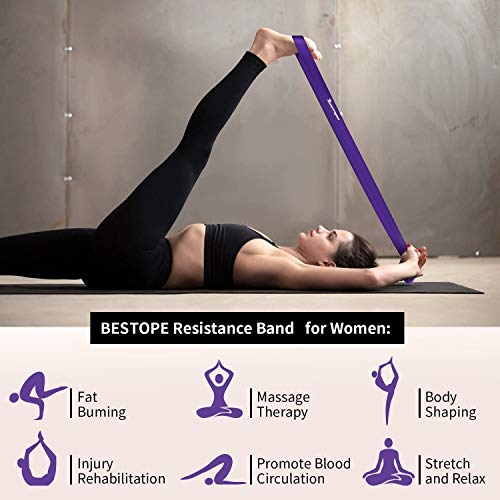 BESTOPE Banda de Resistencia - Banda de Ejercicios Aparatos de Gimnasia Inicio, Servicio Pesado Fuerza Entrenamiento Fitness para Hacer Ejercicio (1x Púrpura) BESTOPE Banda de Resistencia - Banda de Ejercicios Aparatos de Gimnasia Inicio, Servicio Pesado Fuerza Entrenamiento Fitness para Hacer Ejercicio (1x Púrpura)