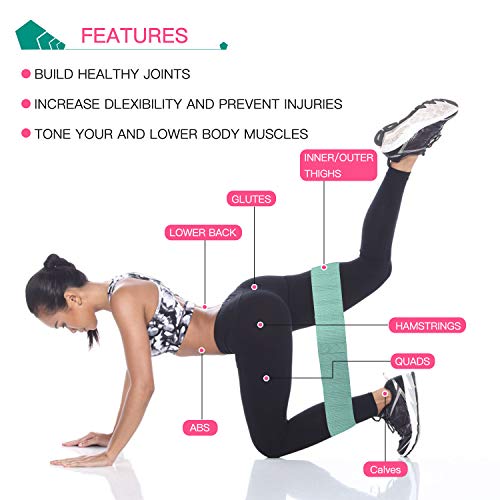 BESTOPE Elastica Bandas de Resistencia Set, Bandas de Ejercicio de Cadera para Yoga, Pilates, Fitness, Crossfit, Bandas de Fitness Elásticas para Mujer y Hombre BESTOPE Elastica Bandas de Resistencia Set, Bandas de Ejercicio de Cadera para Yoga, Pilates, Fitness, Crossfit, Bandas de Fitness Elásticas para Mujer y Hombre